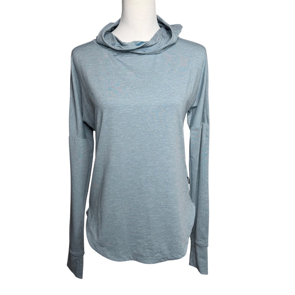REI Co-op Sahara Cowl Neck Hoodie Activewear Blue Womens XS